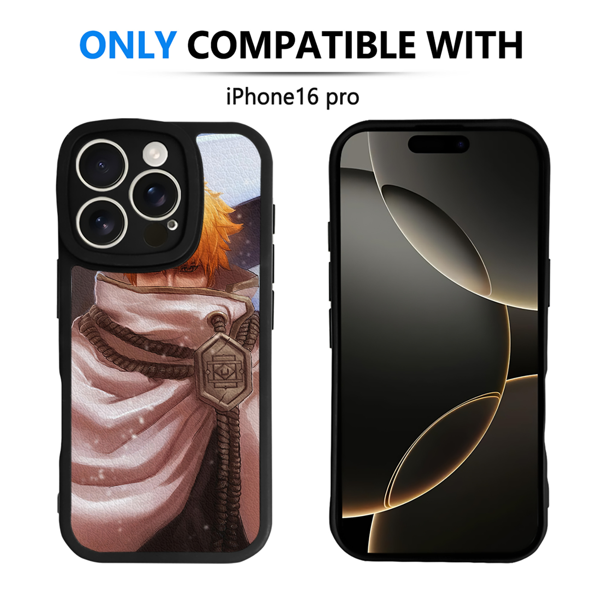 （画像用） ブリーチ BLEACH 【iPhone 16シリーズ対応】シリコンスマホケース（レザー調） 材質：シリコン